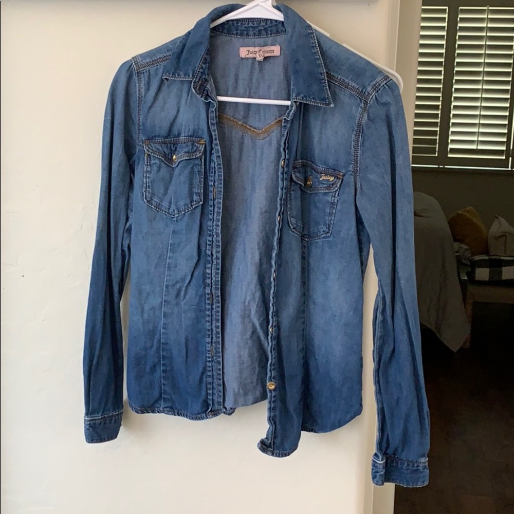 Juicy Couture Jean button up shirt